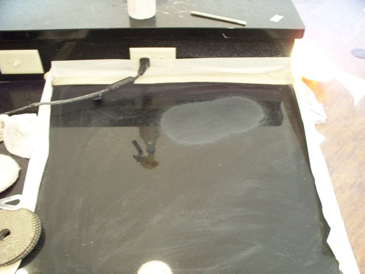 Quartz countertop scratches repair, Ada, MI