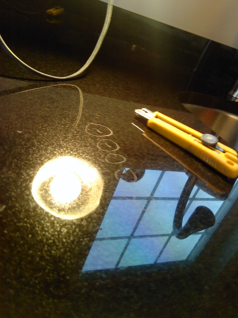 Granite scratch repair, Sparta, MI